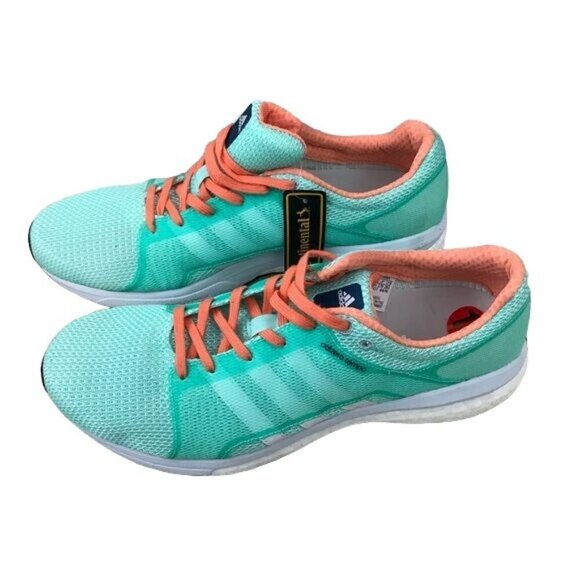 Adidas Adizero Tempo Size 10 Running Shoes Sneakers Green Workout Comfort - Picture 3 of 8